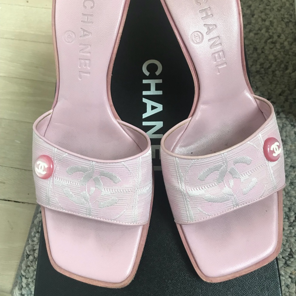 Chanel Pink Sandals
